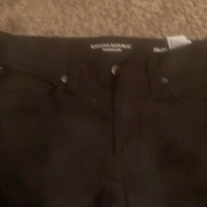 Banana Republic Black Jeans with Smooth Fabric and Belt Loops
